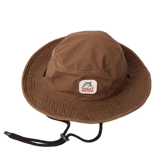 GILROY CO Great Nothern Wide Brim Bucket Hat - Chocolate