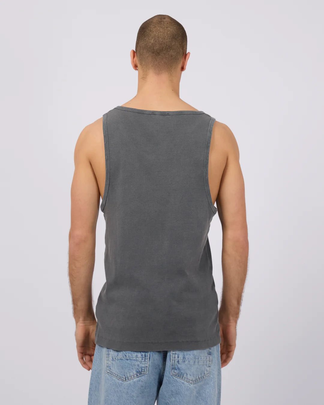 SILENT THEORY Rib Mens Tank - Coal