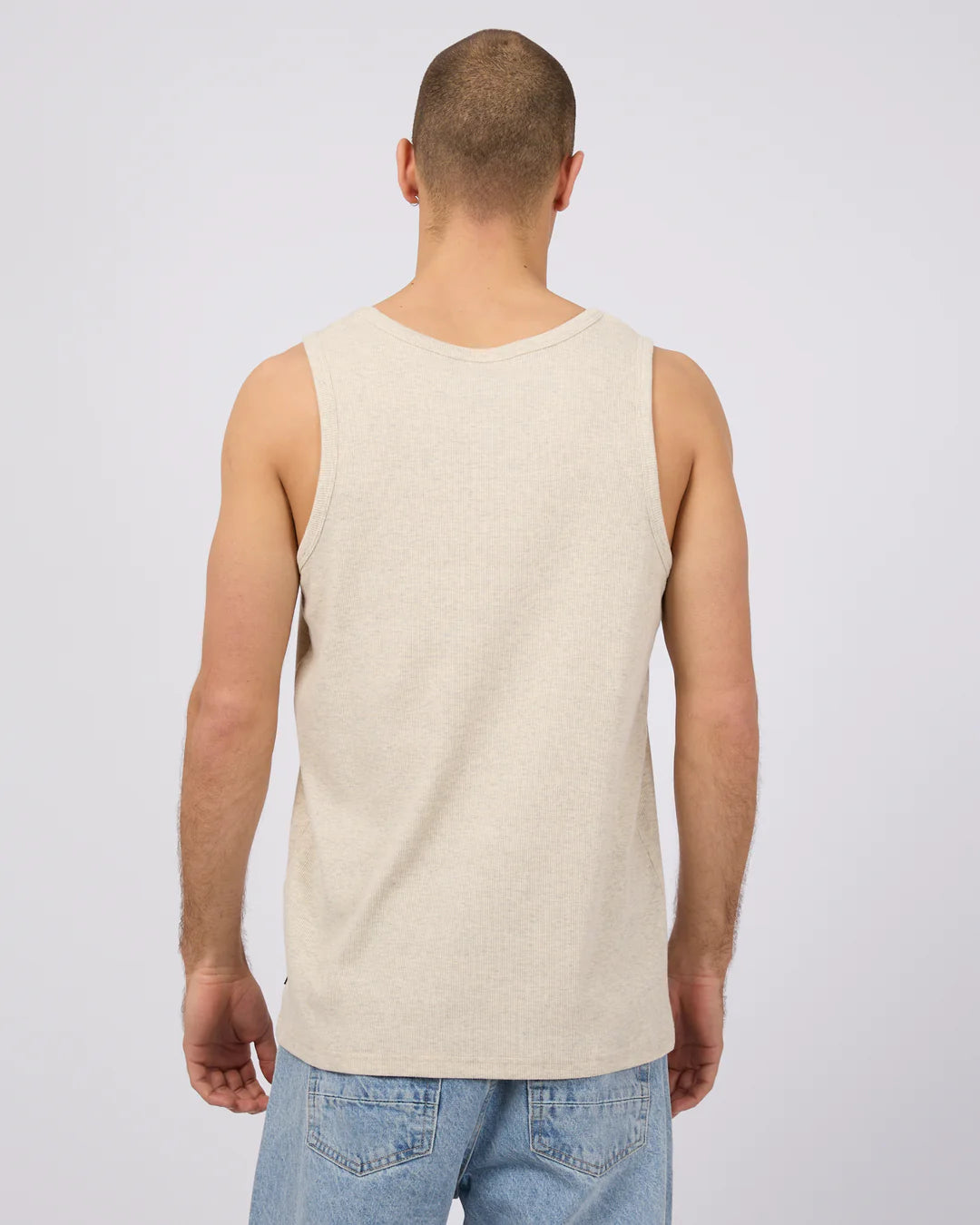 SILENT THEORY Rib Mens Tank - Oat