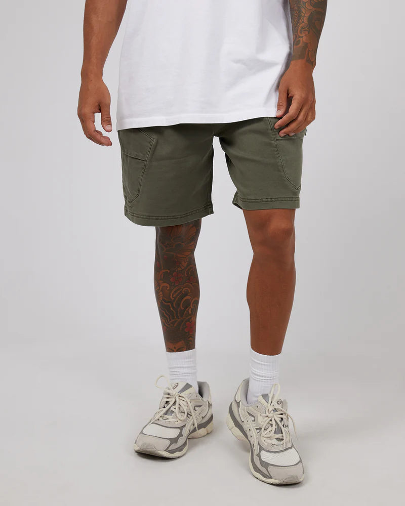 ST GOLIATH Gully Mens Cargo Shorts - Khaki