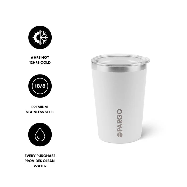 PARGO 12oz Insulated Coffee Cup - Bone White