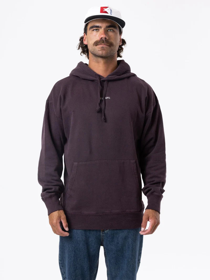 THRILLS Minimal Thrills Slouch Mens Hoodie - Deep Plum