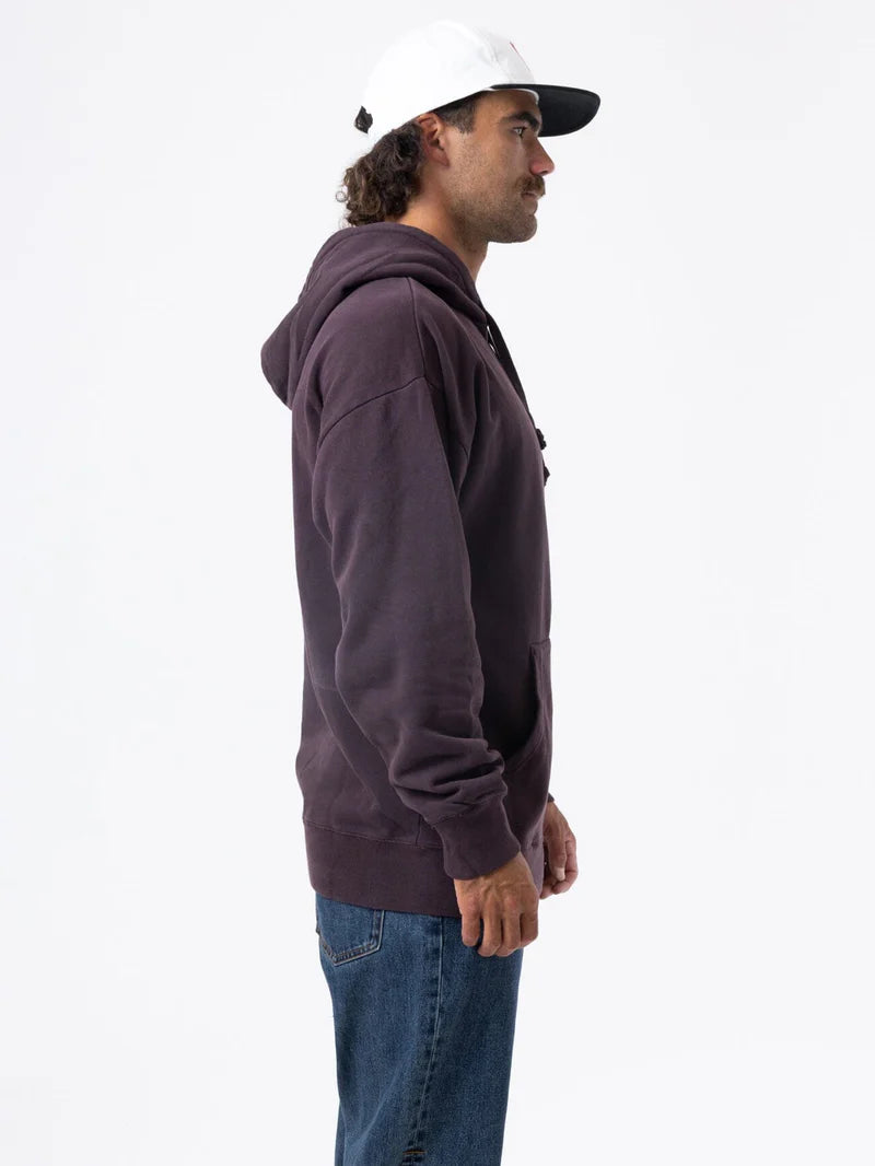 THRILLS Minimal Thrills Slouch Mens Hoodie - Deep Plum