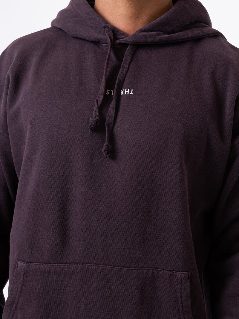 THRILLS Minimal Thrills Slouch Mens Hoodie - Deep Plum