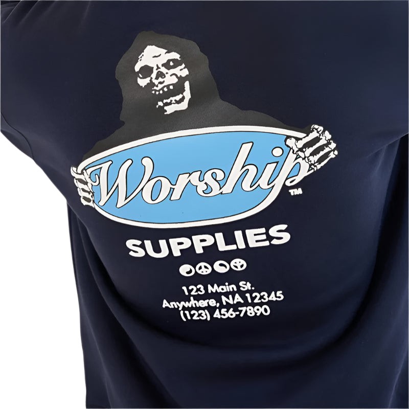 WORSHIP Observer Mens Hoodie - Peacoat