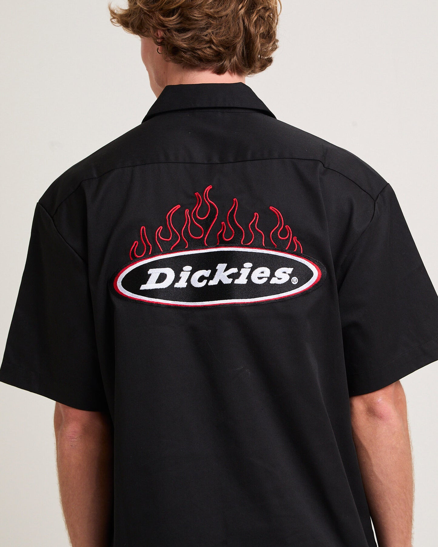 DICKIES 1574 Fire Boy Mens Short Sleeve Shirt - Black