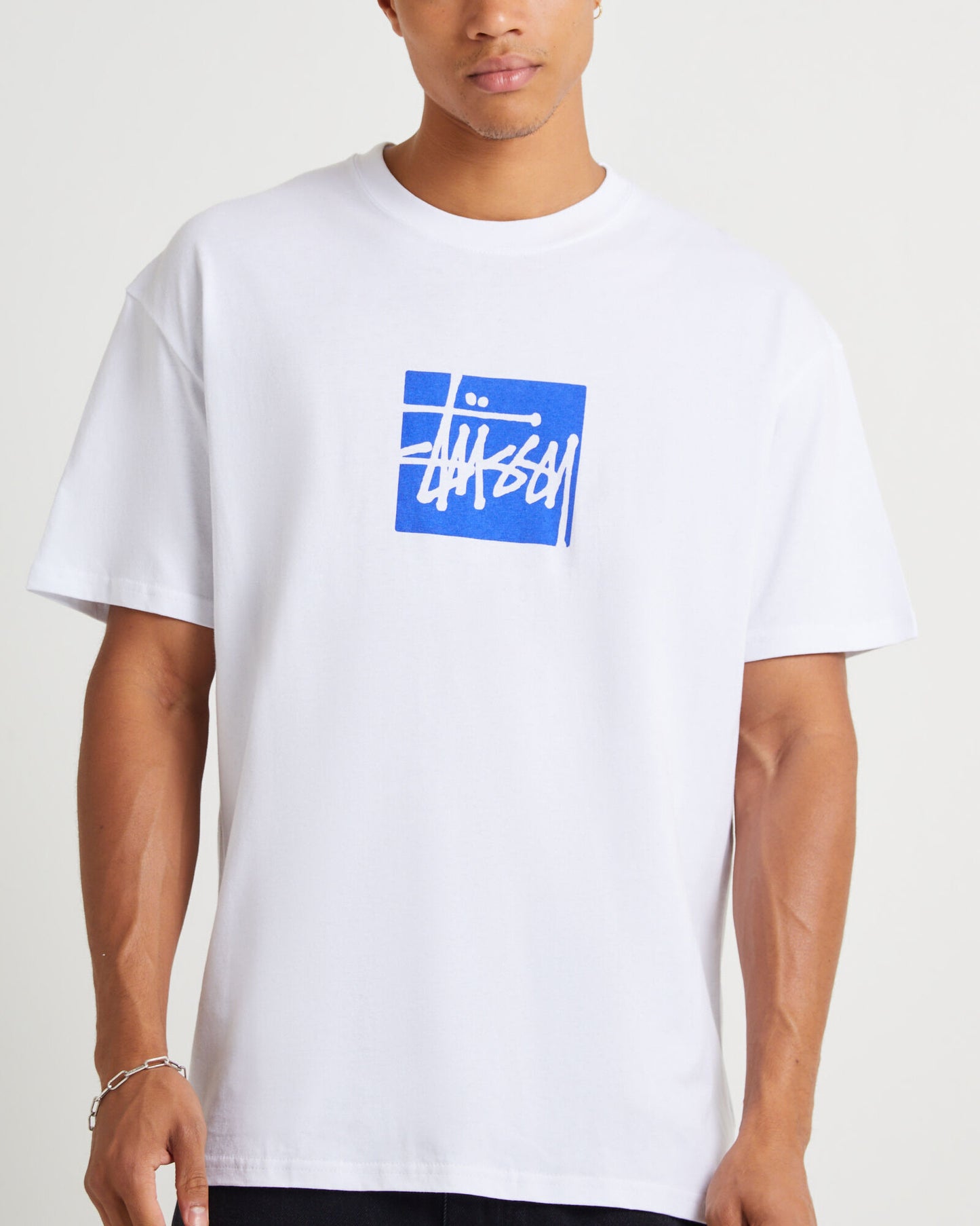 STUSSY Stock Box HW Mens Tee - White