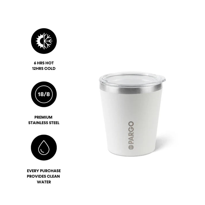 PARGO 8oz Insulated Coffee Cup - Bone White