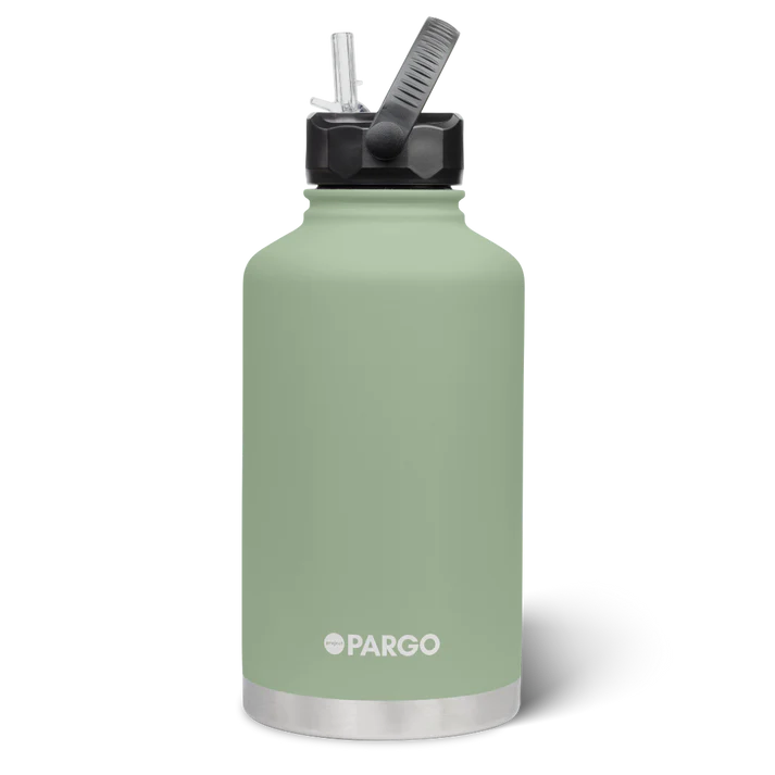 PARGO 1890ml Insulated Sports Drink Bottle w/ Straw Lid - Eucalypt Green