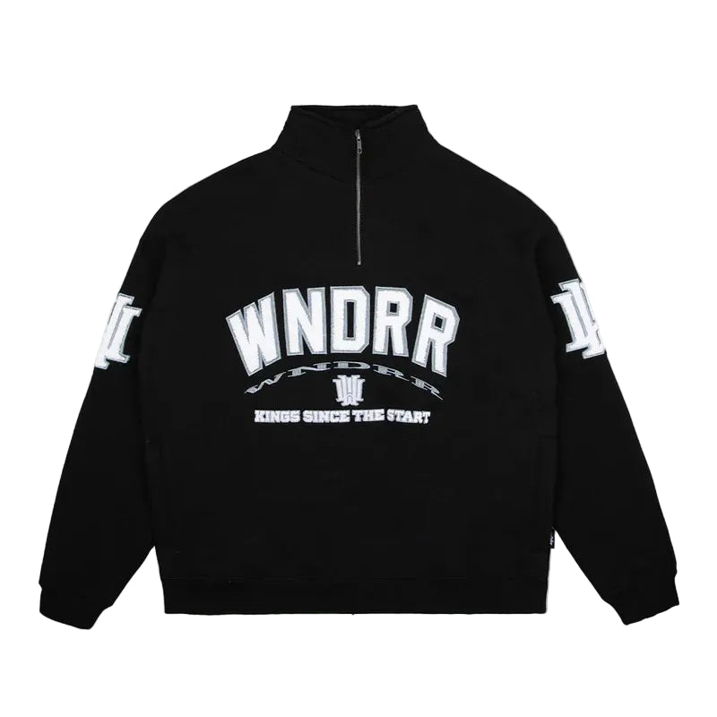 WNDRR Institute 1/4 Zip Mens Crew - Black