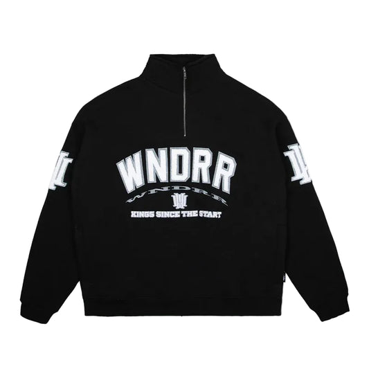 WNDRR Institute 1/4 Zip Mens Crew - Black