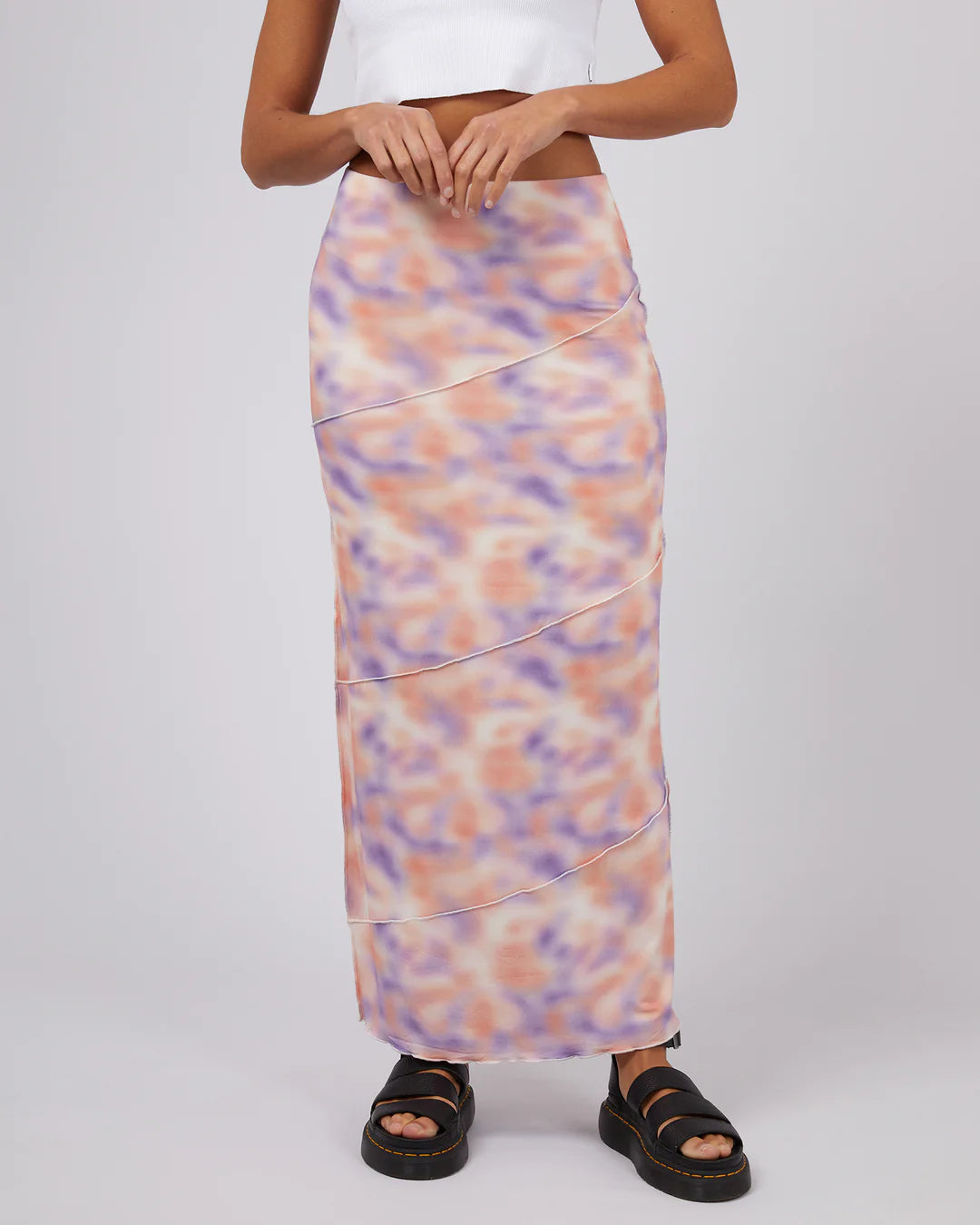 SILENT THEORY Kendall Womens Maxi Skirt - Multi