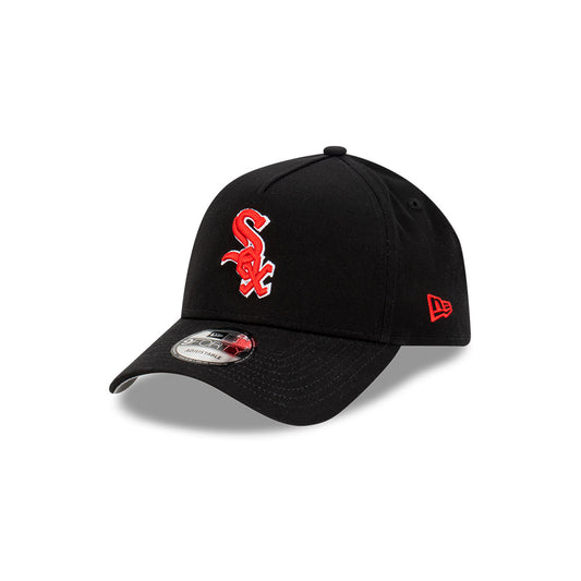 NEW ERA Chicago White Sox Precision 9FORTY A-Frame Snapback Cap - Black/Scarlet