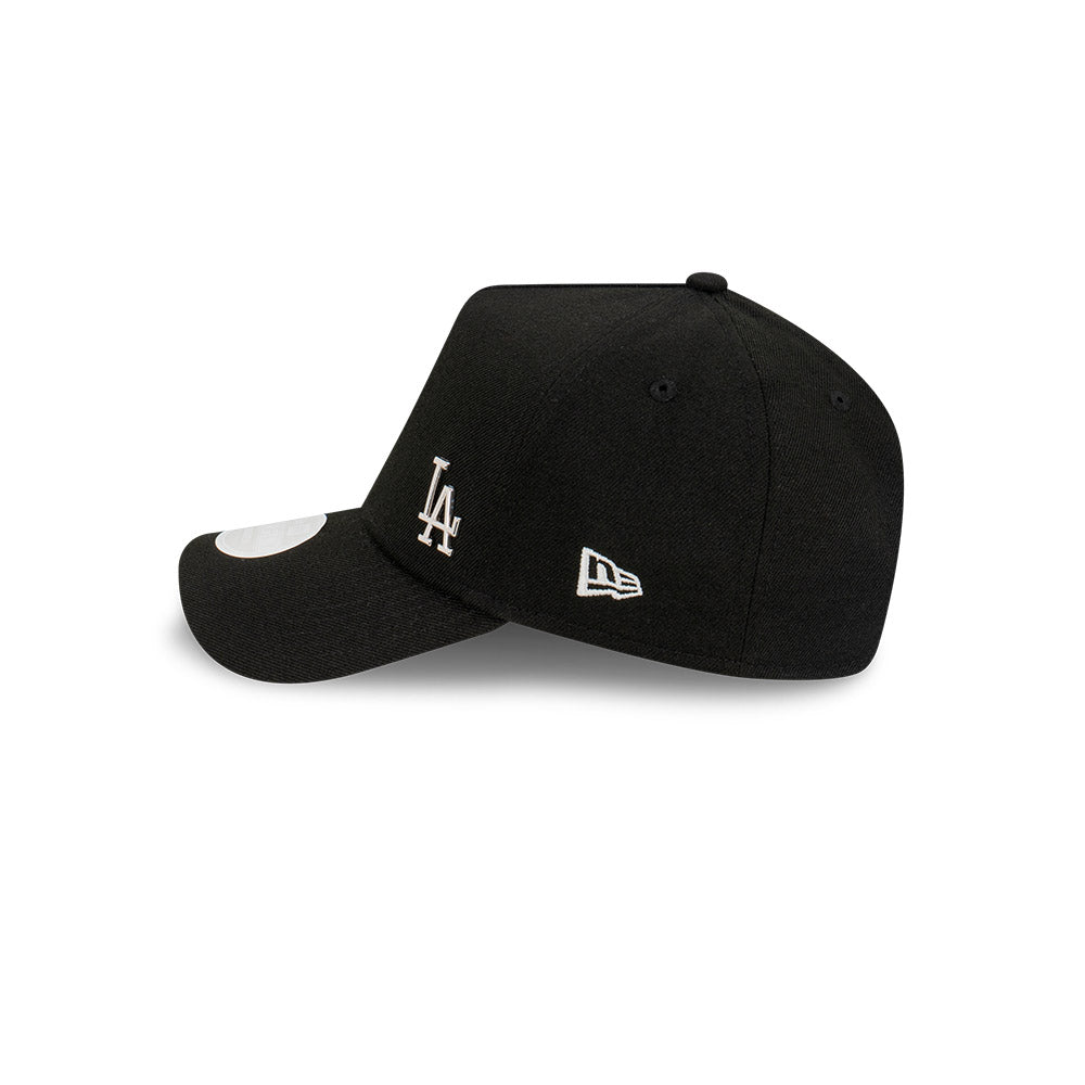 NEW ERA Los Angeles Dodgers Flawless 9FORTY A-Frame Womens Strapback Cap - Black/Metal Silver