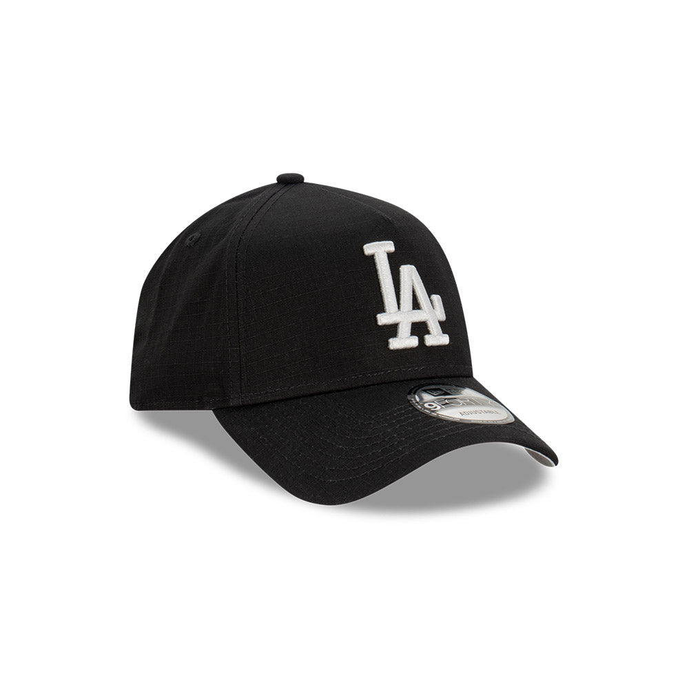 NEW ERA Los Angeles Dodgers Ripstop 9FORTY A-Frame Strapback Cap - Black/Grey