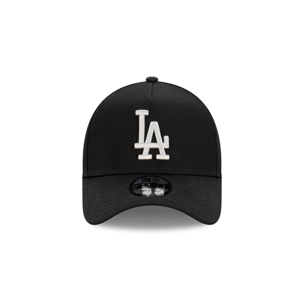 NEW ERA Los Angeles Dodgers Ripstop 9FORTY A-Frame Strapback Cap - Black/Grey