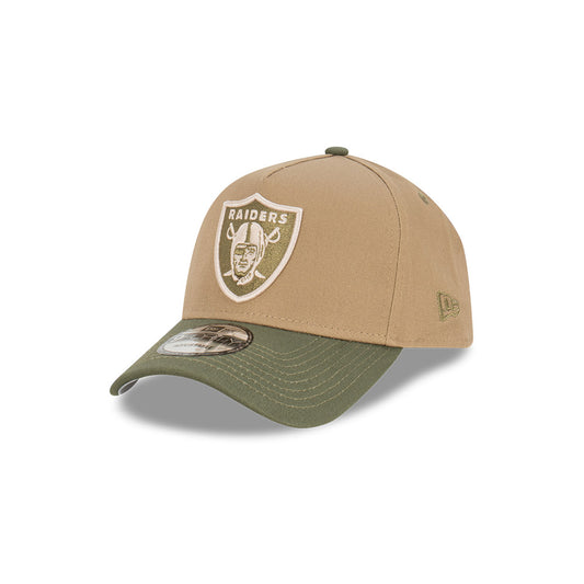 NEW ERA Las Vegas Raiders Surplus 9FORTY A-Frame Snapback Cap - British Khaki / Olive