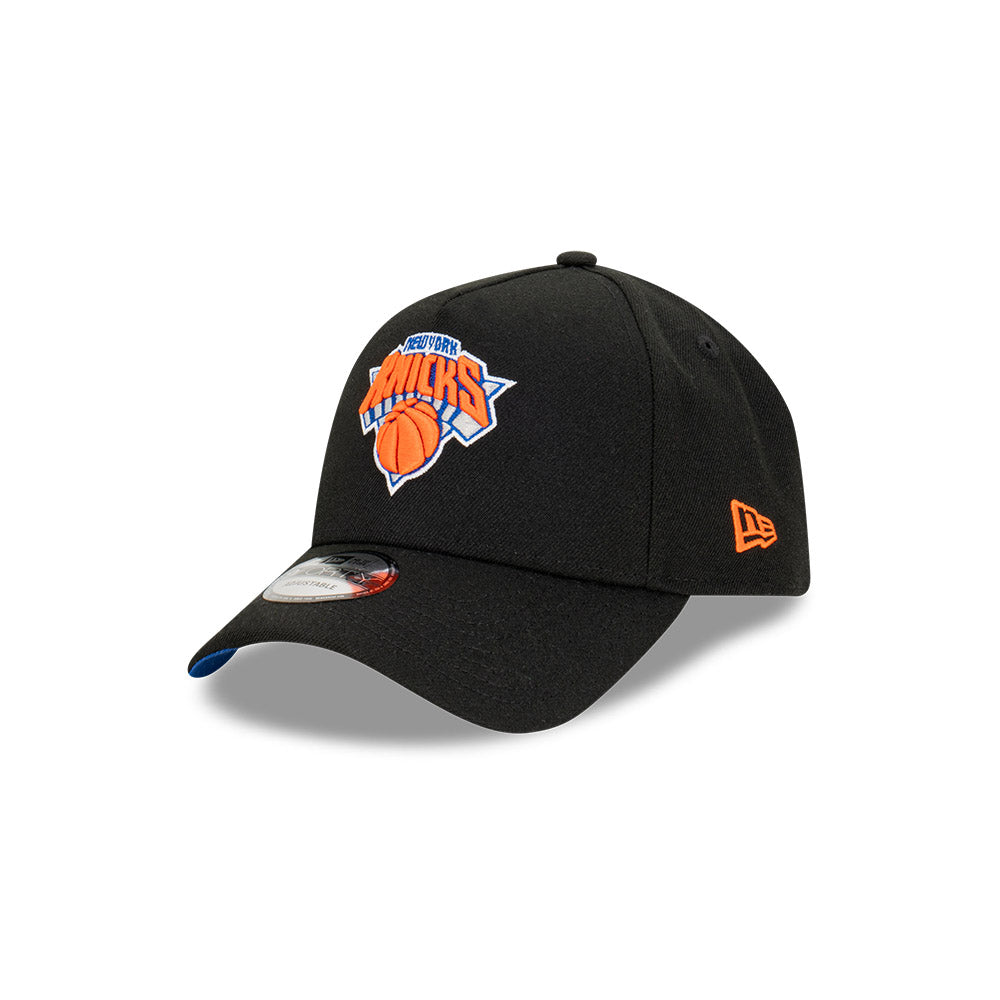 NEW ERA New York Knicks Champs 9FORTY A-Frame Snapback Cap - Black/Team