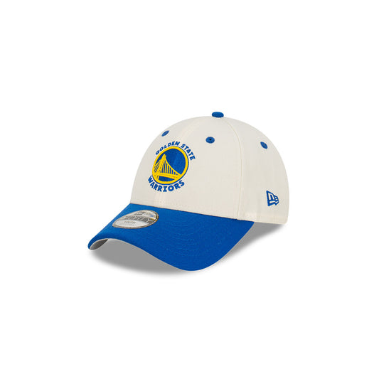 NEW ERA Golden State Warriors Two Tone 9FORTY Youth Strapback Cap - Chrome White/Team
