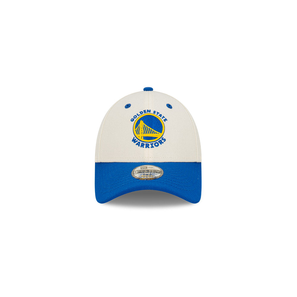 NEW ERA Golden State Warriors Two Tone 9FORTY Youth Strapback Cap - Chrome White/Team