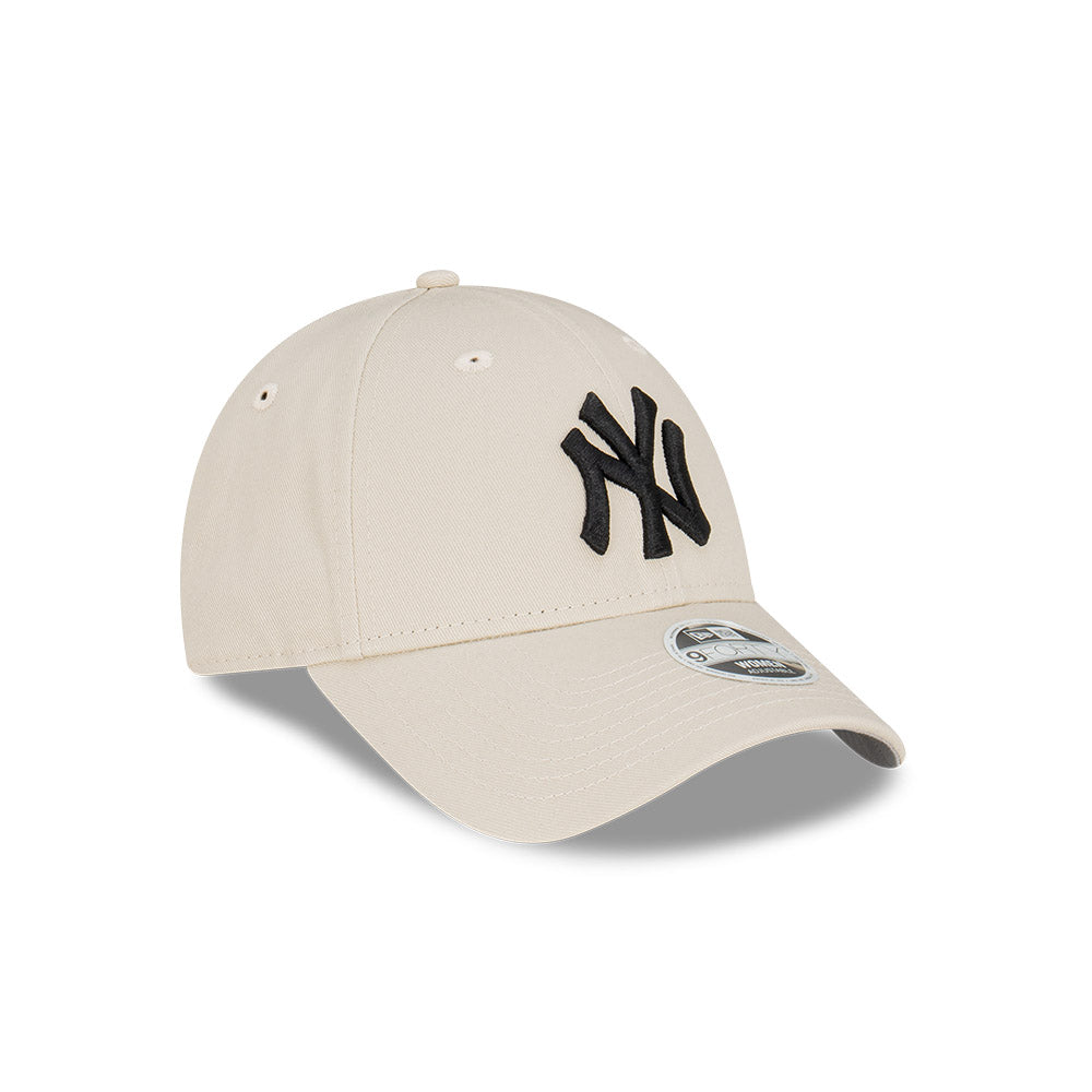 NEW ERA New York Yankees 9FORTY Womens Strapback Cap - Stone/Black