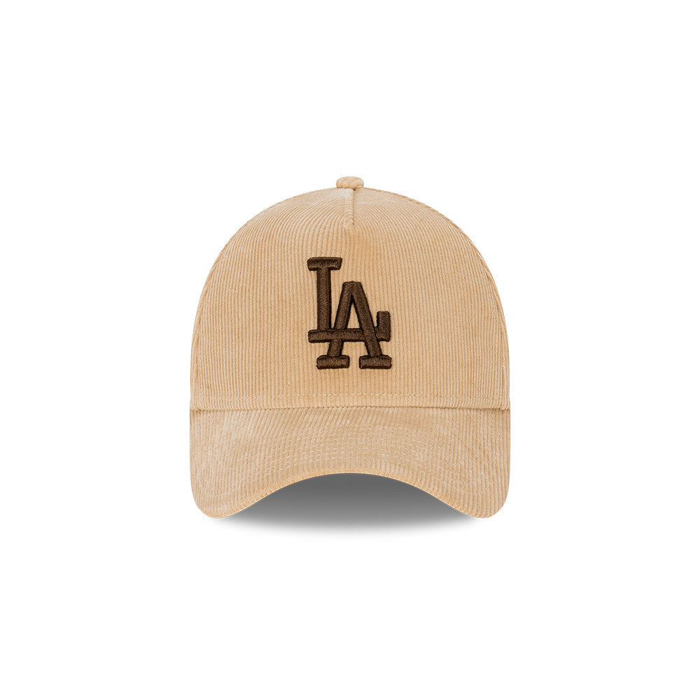 NEW ERA Los Angeles Dodgers 9FORTY Cord A-Frame Snapback Cap - Camel/Walnut/Ivory