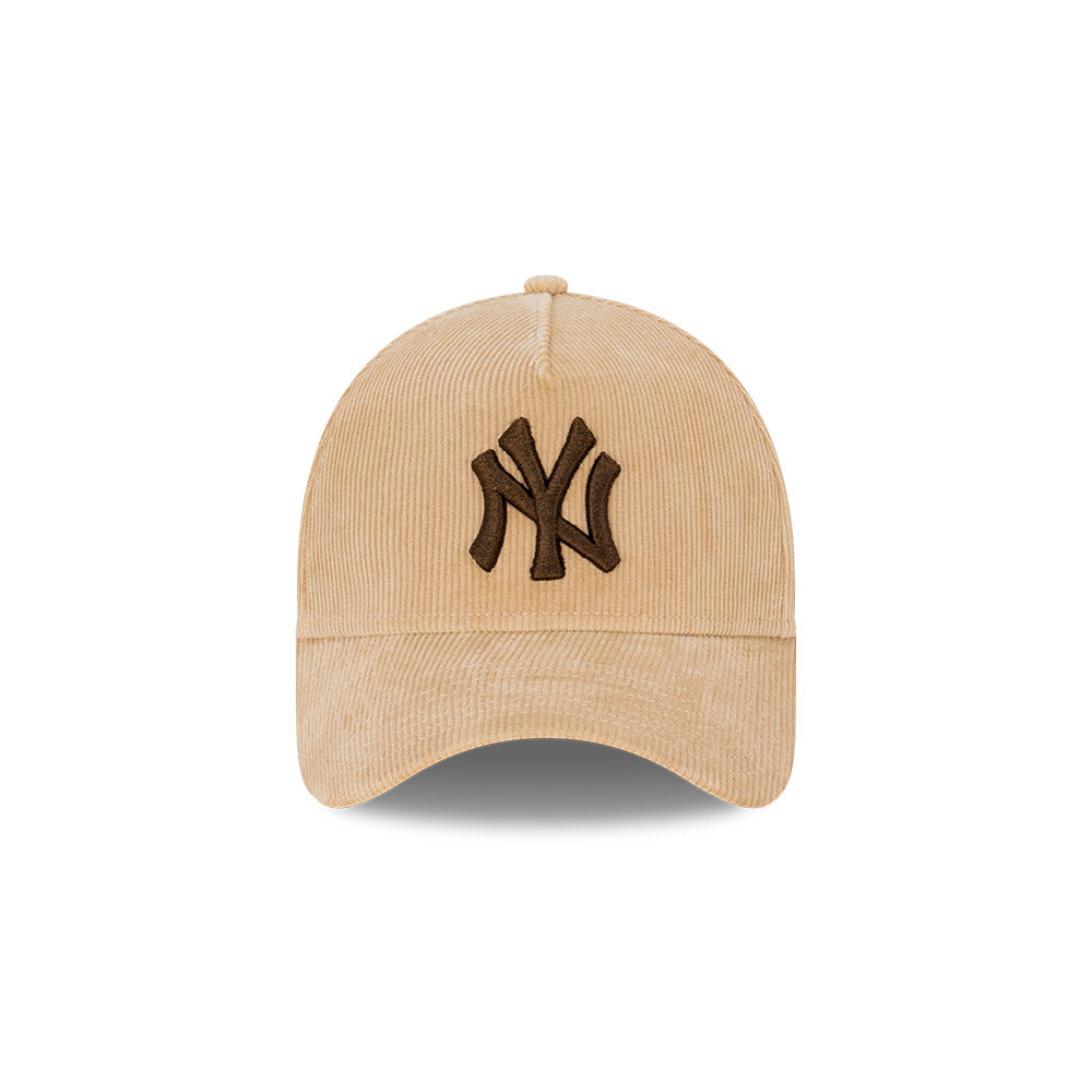 NEW ERA New York Yankees 9FORTY Cord A-Frame Snapback Cap - Camel/Walnut/Ivory