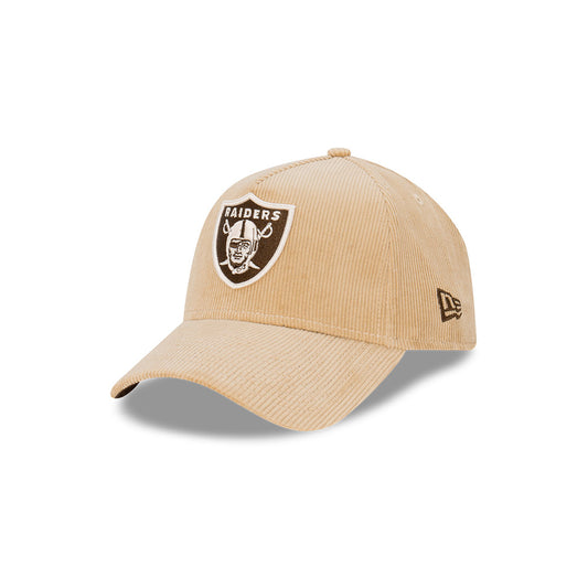 NEW ERA Las Vegas Raiders 9FORTY Cord A-Frame Snapback Cap - Camel/Walnut/Ivory