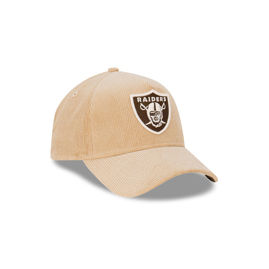NEW ERA Las Vegas Raiders 9FORTY Cord A-Frame Snapback Cap - Camel/Walnut/Ivory