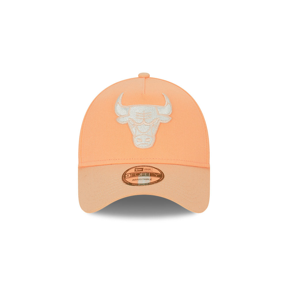 NEW ERA Chicago Bulls 9FORTY A-Frame Snapback Cap - Peach/White/Grey UV