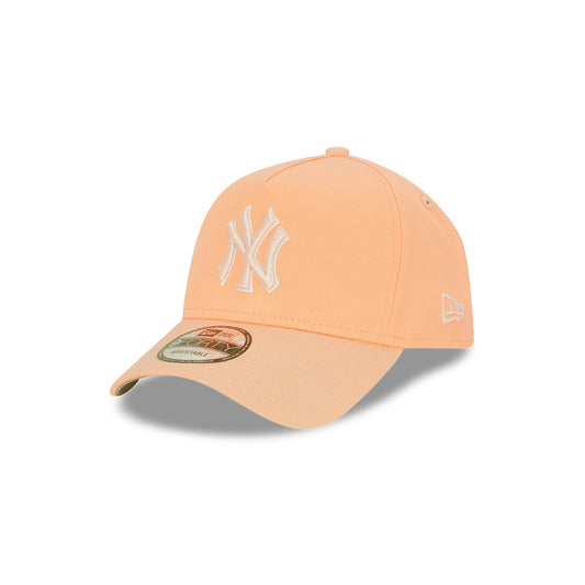 NEW ERA New York Yankees 9FORTY A-Frame Snapback Cap - Peach/White/Grey UV