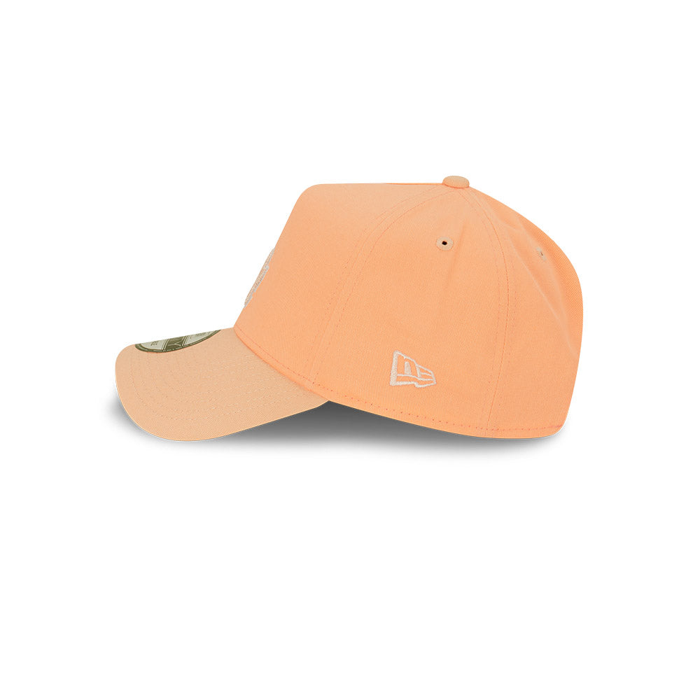 NEW ERA Los Angeles Dodgers 9FORTY A-Frame Snapback Cap - Peach/White/Grey UV