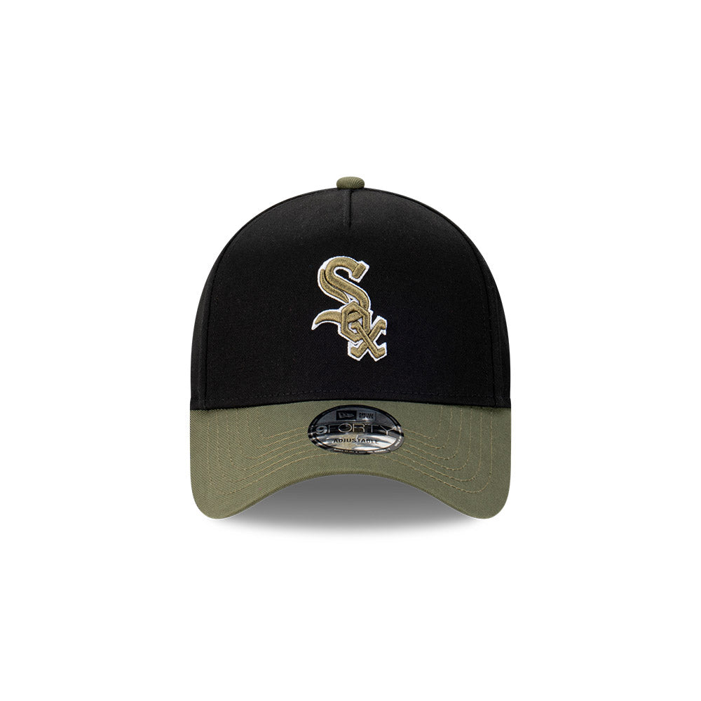 NEW ERA Chicago White Sox 9FORTY A-Frame Snapback Cap - Black/Olive