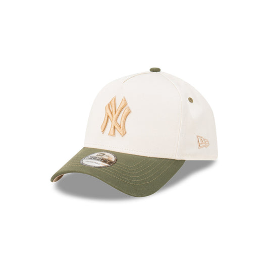 NEW ERA New York Yankees 9FORTY A-Frame Snapback Cap - Winecork/Olive