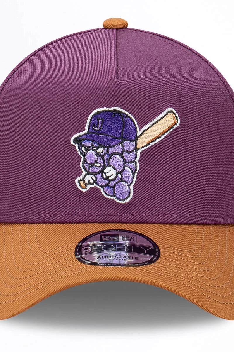 NEW ERA Jamestown Jammers 9FORTY A-Frame Snapback Cap - Peanut Butter & Jelly