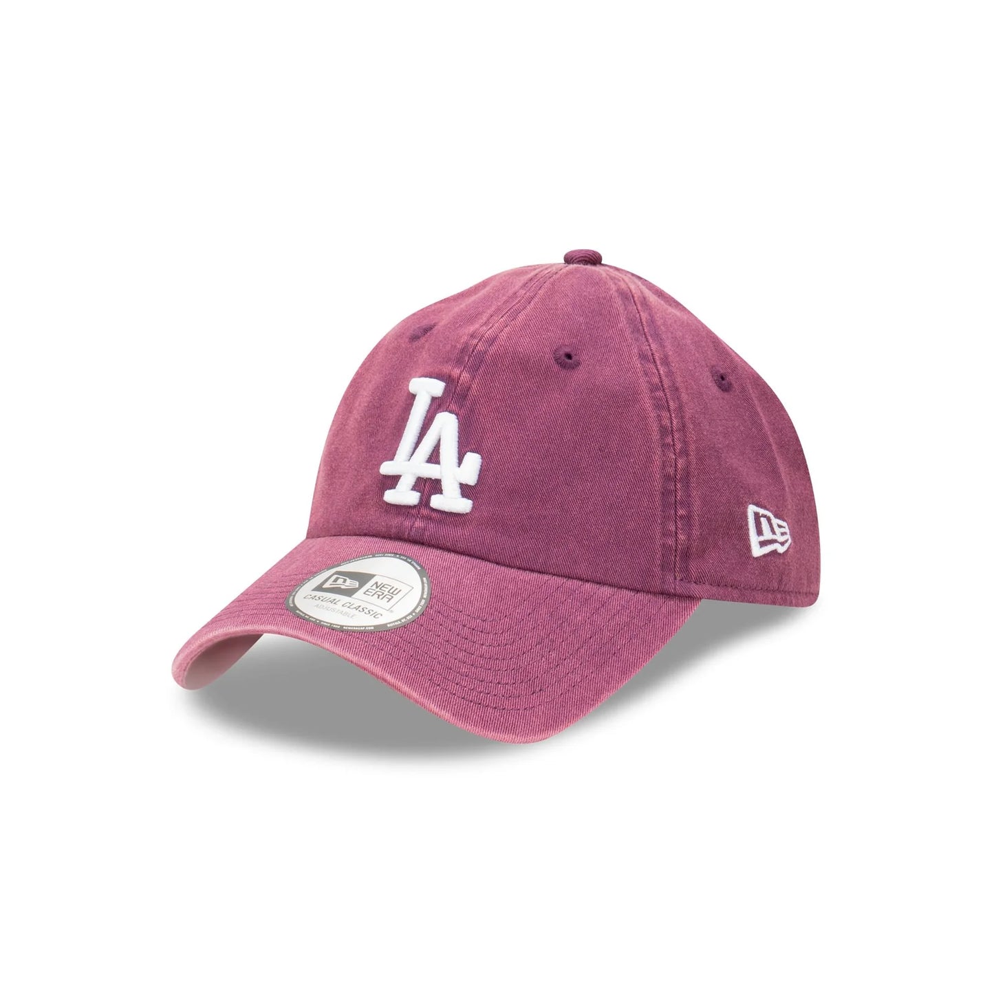 NEW ERA Los Angeles Dodgers Casual Classic Strapback Cap - Snow Wash Damson