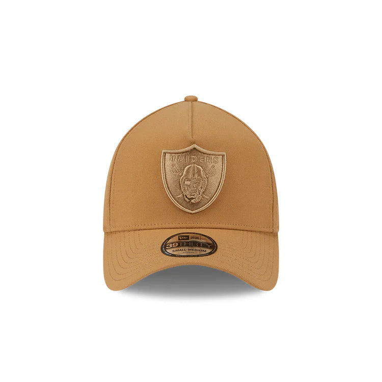NEW ERA Las Vegas Raiders Neutrals 39THIRTY A-Frame Stretch Fit Cap - Wheat