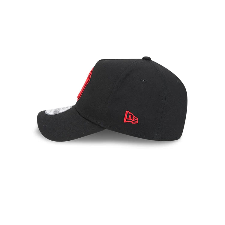 NEW ERA New York Yankees 9FORTY A-Frame Snapback Cap - Black/Scarlet