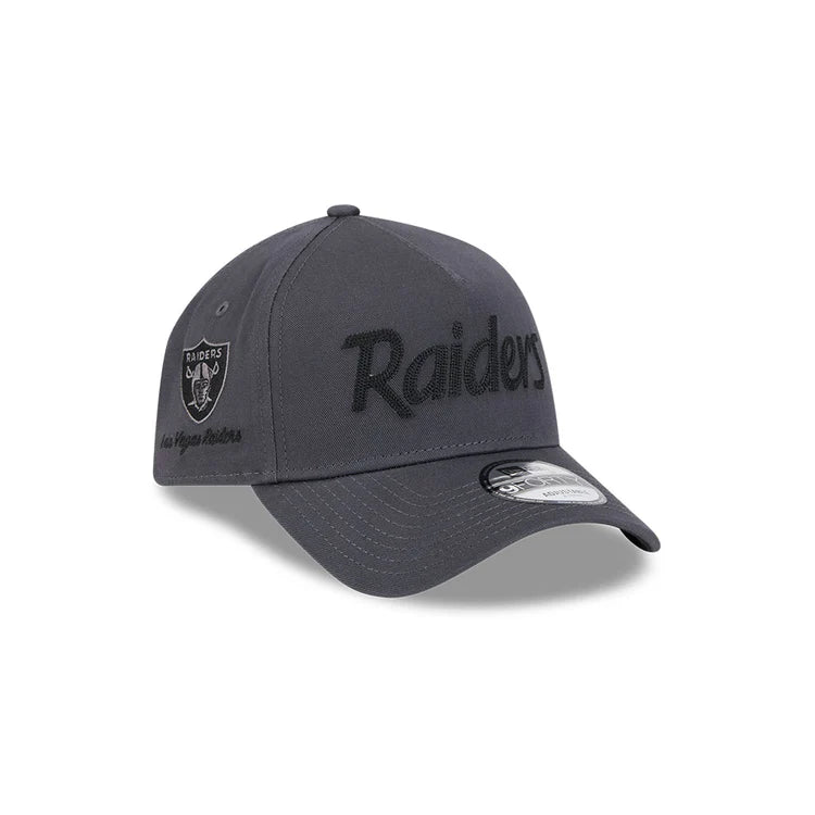 NEW ERA Las Vegas Raiders Higher Grade 9FORTY A-Frame Snapback Cap - Graphite/Black