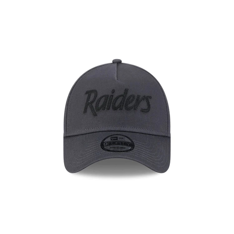 NEW ERA Las Vegas Raiders Higher Grade 9FORTY A-Frame Snapback Cap - Graphite/Black