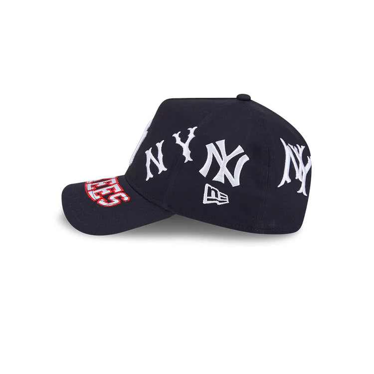 NEW ERA New York Yankees NBA All Over 9FORTY A-Frame Snapback Cap - OTC