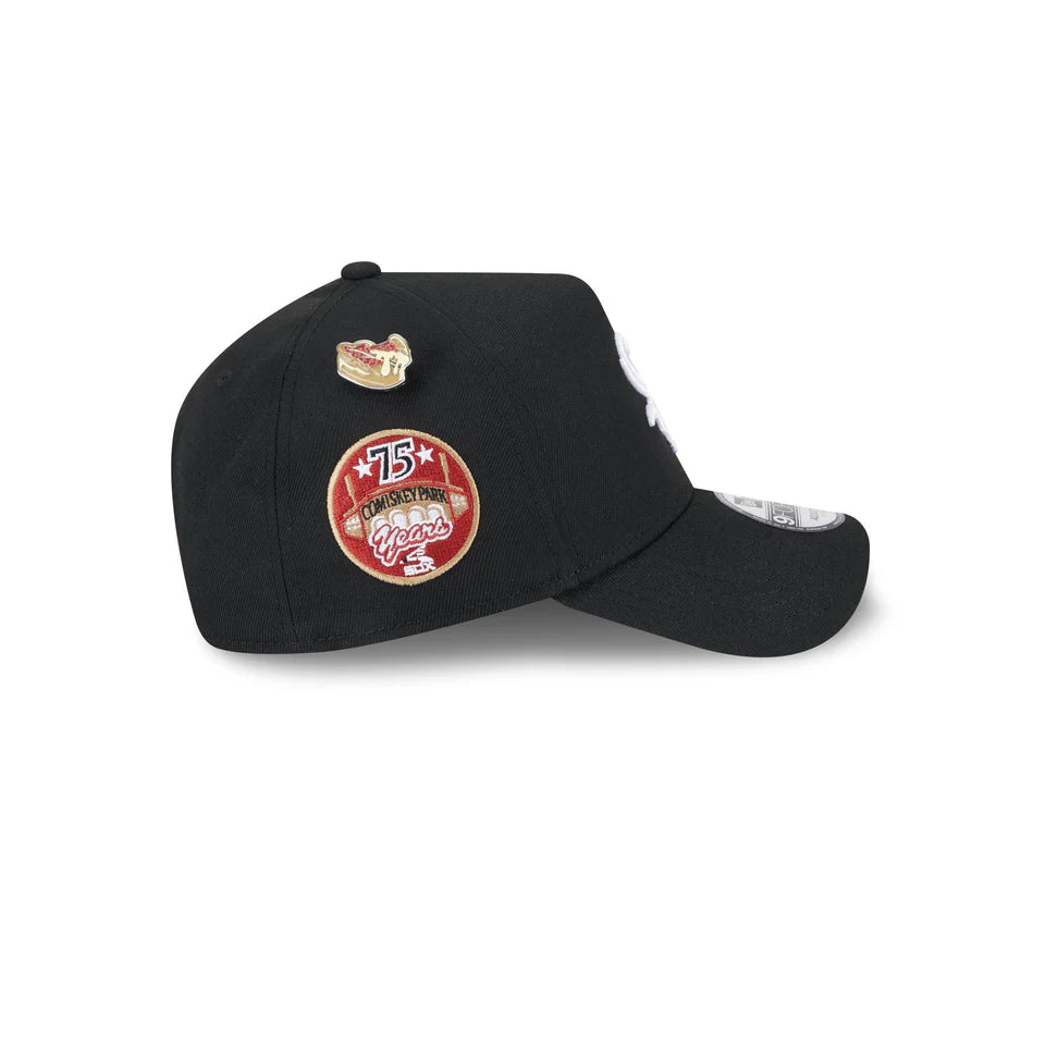 NEW ERA Chicago White Sox Local Dishes 9FORTY A-Frame Snapback Cap - Black