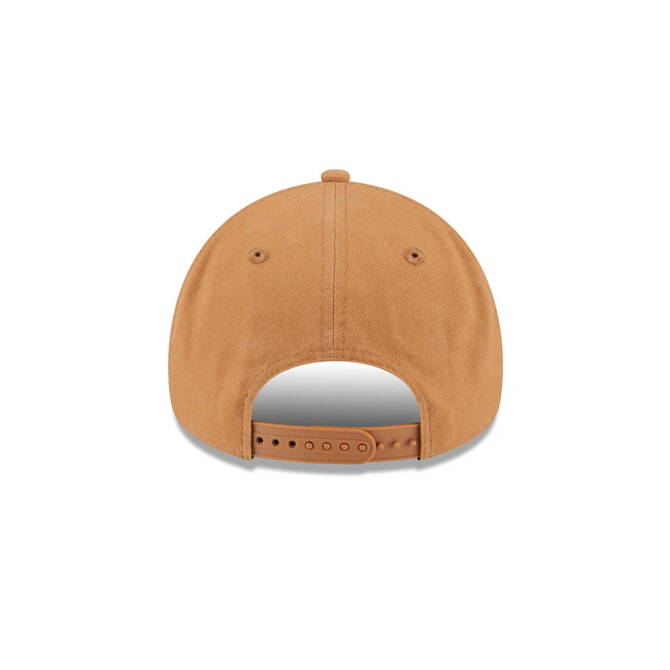NEW ERA Chicago Bulls Washed Canvas 9FORTY A-Frame Snapback Cap - Light Bronze/Walnut