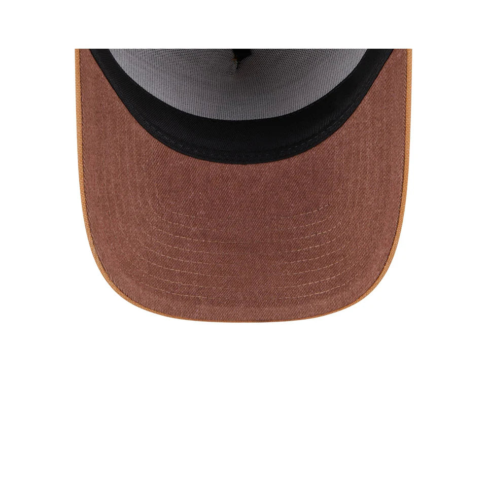 NEW ERA Chicago White Sox Washed Canvas 9FORTY A-Frame Snapback Cap - Light Bronze/Walnut