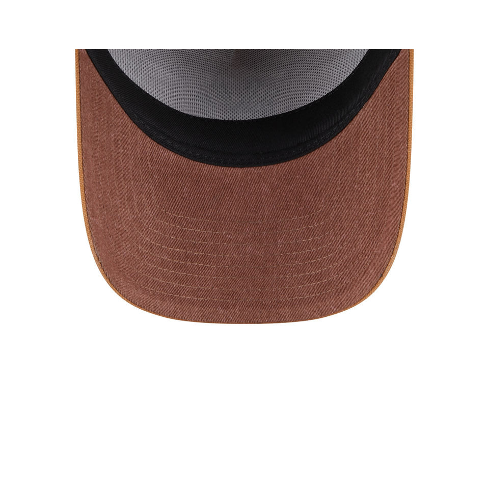 NEW ERA New York Yankees Washed Canvas 9FORTY A-Frame Snapback Cap - Light Bronze/Walnut