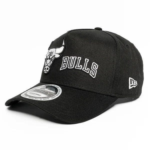 NEW ERA Chicago Bulls Dual Logo 9FORTY A-Frame Snapback Cap - Black