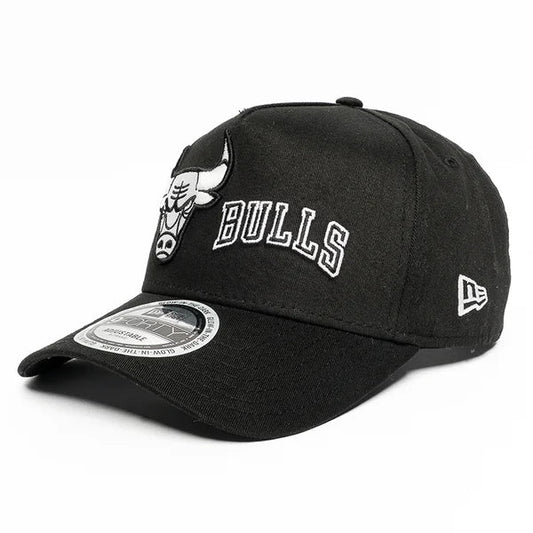 NEW ERA Chicago Bulls Dual Logo 9FORTY A-Frame Snapback Cap - Black