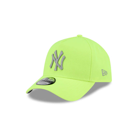 NEW ERA New York Yankees Hi Vis Reflect 9FORTY A-Frame Snapback Cap - Yellow/Grey