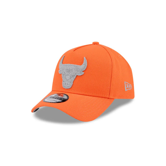 NEW ERA Chicago Bulls Hi Vis Reflect 9FORTY A-Frame Snapback Cap - Orange/Grey