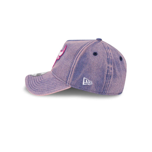 NEW ERA Chicago Bulls 9FORTY A-Frame Snapback Cap - Pink Acid Denim
